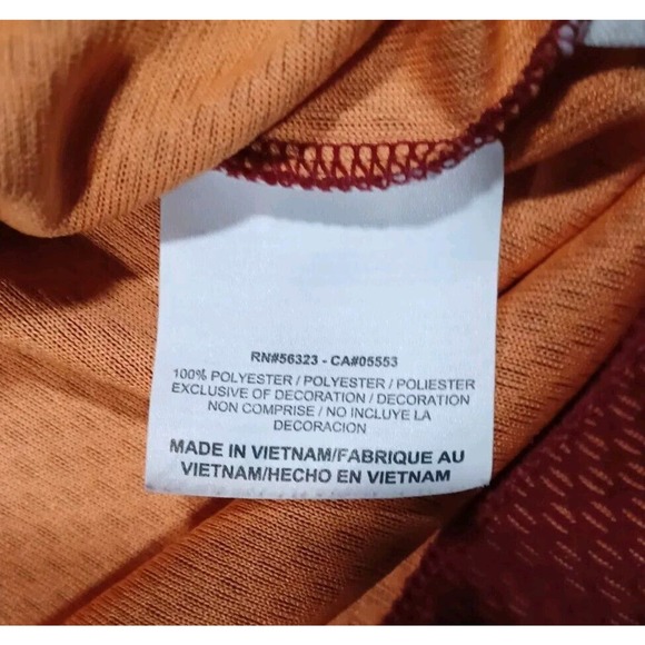 Nike Shirt Mens M Brown Geometric Pattern Polo Dri Fit Short‎ Sleeve Golf - Picture 2 of 4